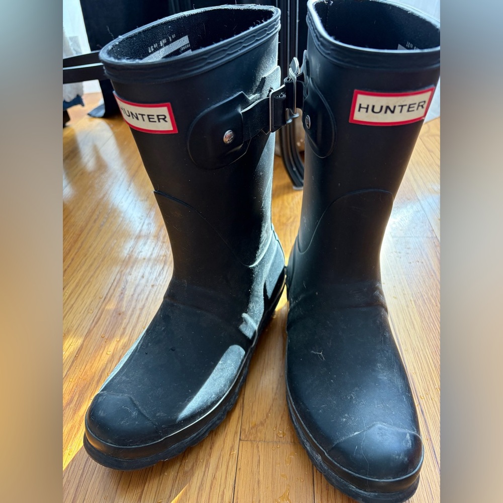 Hunter Black Women's Heeled Boots